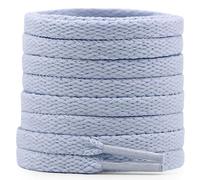 DELELE Flat Shoe Laces for Sneakers: 6/25 inch Narrow Athletic Shoelaces 2 Pair, 26 Coral Blue, 55 inch (140CM)