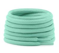 DELELE Oval Athletic Shoelaces Half Round Shoe Laces Mint Green 2 Pairs 47.24 Inches