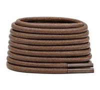 DELELE Round Cotton Waxed Shoelaces: 7/50 Inches Dress Shoe Laces for Boot 2 Pair, 05 Light Brown, 31 inch (80CM)