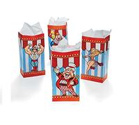 DELETE - 12 Circus & Big Top Print Paper Party Bags | Kids Party Loot Bags