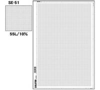 Deleter Screen Tone Jr JR-109 [Dot Pattern 55/10%][Sheet Size 182x253mm (7.16"x9.96")] for Comic Manga Illustration Graphic Screentone