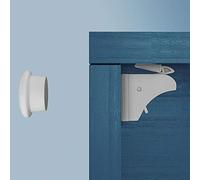 Delex Child and Baby Safety Proof Magnetic Cupboard Locks, Easy Install in Seconds, Baby Safety Locks for Cabinets and Drawers, No Screws or Drilling (4 Locks + 1 Key)