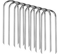 Delex Trampoline Anchor Kit Heavy Duty U Shaped ground anchor Tent Pegs Stakes, Galvanized Steel Trampoline Tie Down Kit for Soccer Goals, Garden Decoration