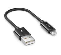 deleyCON 0.15m Lightning 8 Pin USB Charging & Data Cable - Apple MFI Certified - Compatible with IPhone XR XS Max XS X 8 Plus 8 - Black