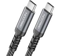 deleyCON 0.5 m USB-C Cable Short 40 Gbps 240 W USB 4.0 Charging Cable Data Cable, DP Alt Mode, 8K @ 60Hz for Notebook, MacBook, Monitor, SSD, iPad, iPhone 17 16 Air Max Pro, Galaxy S25 etc.