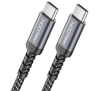 deleyCON 1 m 240 W 10 Gbps USB-C Cable PD 3.1 Charging Cable Data Cable, DP Alt Mode, 4K @ 60Hz, for Charger iPhone 17 16 Pro Max Air AirPods Galaxy A16 A56 S25 S24 iPad SSD PC Monitor MacBook Tablet