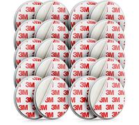 deleyCON 10x Magnetic Smoke Detector Mount Magnetic Attachment Smoke Detector Self-Adhesive Magnetic Fixture Adhesive Surface Diameter 65mm