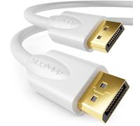 deleyCON 2m (6.56 ft.) DisplayPort Cable - 4K 2160p 3D HDCP - DP (20 Pin) Connector to DP (20 Pin) Connector PC Notebook Monitor Graphics Card - White