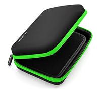 deleyCON Case For Navigation Devices Navi Case - GPS up to 6" & 6.2" (6.69" x 4.72" x 1.77") Robust & Shockproof 1 Inner Compartments Net Pockets - Green