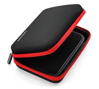 deleyCON Case For Navigation Devices Navi Case - GPS up to 6" & 6.2" (6.69" x 4.72" x 1.77") Robust & Shockproof 1 Inner Compartments Net Pockets - Red