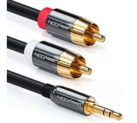 deleyCON Premium HQ Stereo Audio Cable Adaptor Extension 0.5 to 5 Metres Cinch Metal Gold-Plated