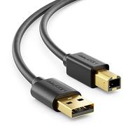 deleyCON USB 2.0 Printer Cable Scanner Cable USB-A to USB-B 7.5 m Black
