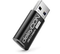 deleyCON USB C Adapter 10Gbps - USB C Bus to A Plug - for iPhone 17/16/15, iPad, Galaxy S26/S25/S24/S23, A57, A56, A16, PC, Laptop, Carplay, Charger