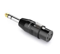 deleyCON XLR to 6.3mm (0.25") Jack Audio Adapter - Universal, Professional, Lossless Sound Quality for Recording Studio, Speaker, Microphone, Musical Instrument