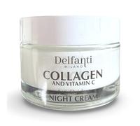 Delfanti-Milano • COLLAGEN and VITAMIN C • Antioxidant Night Cream • Restorative Face & Neck Moisturizer with Hyaluronic Acid & Retinol • Made in Italy • 1.7 oz