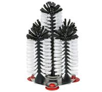 Delfin Glass Brush Set 4x18cm +25cm Metal Base