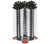Delfin Glass Brush Set 5x25cm Metal Base Suction Cups