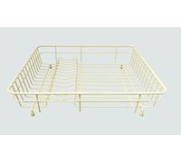 Delfinware 2011 CRM Dish Drainer, Metal, Cream, 43 x 36.5 x 10.5 cm