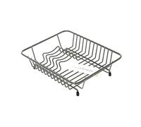 Delfinware 2020 GRY Dish Drainer, Metal, Grey, 31.5 x 25 x 8.5 cm