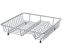 Delfinware 2034 GRY Dish Drainer, Metal, Grey, 37 x 33 x 10 cm