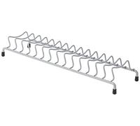 Delfinware 2101 GRY Plate Rack, Metal, Grey, 39.5 x 13 x 6 cm