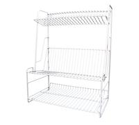 Delfinware Wireware White 3 Tier Plate Rack