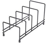 Delfinware 2625BK Black Plate Storage Rack
