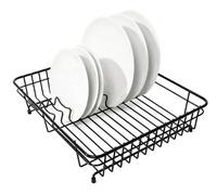 Delfinware Black Plastic Coated Medium Dish Drainer