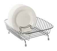 Delfinware Compact Kitchen Dish Drainer White Stainless Steel Black Cream Grey
