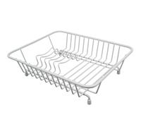 Delfinware Compact Kitchen Dish Drainer White Stainless Steel Black Cream Grey