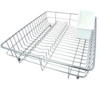 Delfinware Large Stainless Steel Dish Drainer & Cutlery Basket Sink Rack