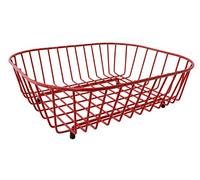Delfinware Plastic Coated Oval Sink Dish Drainer in Red 2947RD