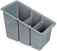 Delfinware Plastic Cutlery Box, Grey, 19 x 10.5 x 13 cm