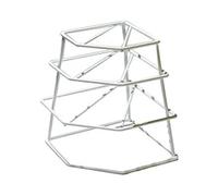 Delfinware Plate Stacker, Metal, White, 23 x 26 x 22cm