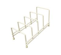 Delfinware Plate Storage Rack, Metal, Cream, 28 x 12.5 x 14.5 cm