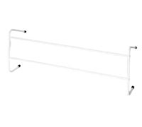 Delfinware Radiator Airer - Strong Plastic Coated Steel Hanging Rail for Drying Clothes and Towels, Fits Most Radiators, Made in the UK (White, Large - 53.3cm Wide - 2 Bar)
