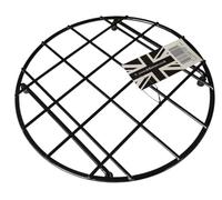 Delfinware Round Sink Mat - 27 cm Steel Wire Sink Protector, Plastic Coated, Made in the UK, Not for Hot Pans or Trivet Use (Black)