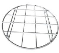Delfinware Round Sink Mat - 27 cm Steel Wire Sink Protector, Plastic Coated, Made in the UK, Not for Hot Pans or Trivet Use (White)
