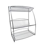 Delfinware Stainless Steel 3 Tier Plate Rack
