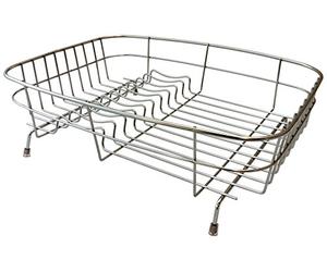 Delfinware Stainless Steel Standard Dish Drainer, Silver