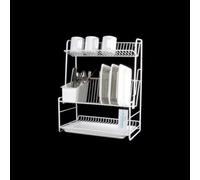 Delfinware Wireware White 3 Tier Plate Rack