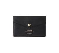 Delfonics Quitterie Card Case with Snap: 4-1/2 in. x 2.9 in. (Black)