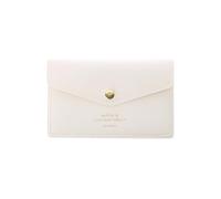 Delfonics Quitterie Card Case with Snap: 4-1/2 in. x 2.9 in. (White)