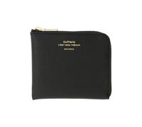 Delfonics Quitterie Half Zip Card Case: 4.3 in. x 3.8 in. (Black)