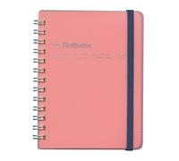 Delfonics Rollbahn Spiral Clear Notebooks: 4-1/2 in. x 5-1/2 in. (Pink) / Pocket memo