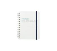 Delfonics Rollbahn Spiral Metallic Notebooks, 4-1/2 in. x 5-1/2 in. (Pearl White) / pocket memo