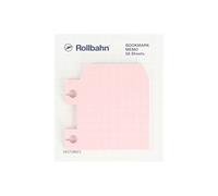 Delfonics Rollbahn Spiral Notebook Bookmark Memo, 2 in. x 2.15 in. (Light Pink)