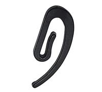 DELFRA 100pcs Black Curtain Hooks POM Plastic, Eyelet Diameter 4mm, Length 31mm, Width 10mm