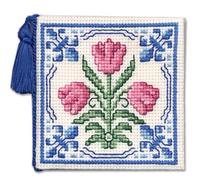 Delft Tulips Needle Case Cross Stitch Kit