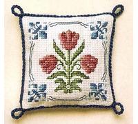 Delft Tulips Pin Cushion Cross Stitch Kit